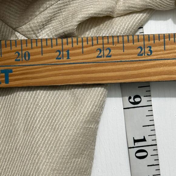 Lafayette 148 Linen Utility Jacket size 16 beige - Picture 6 of 9